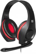 Наушники Defender Tune 130 black/red (63130)