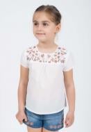 Блуза Гармонiя Квіти р.128 білий 33319