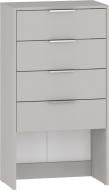 Корпус шкафа Грейд Санта 4 ящика 1100х600х350 мм кашемир / кашемир