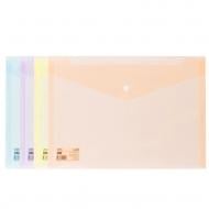 Папка на кнопке микс А4 полупрозрачная BALI 0,16 мм Deli EF766
