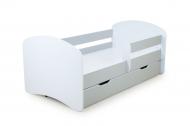 Кровать детская Pondi Лакки 80x190 см нимфея альба/серый