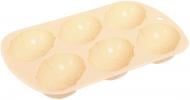 Форма для кексів на 6 шт Eggs Peach&Brown series, 20,8х13х2,2 см персиковий Smart Kitchen by Flamberg