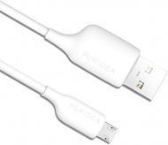 Кабель PURIDEA USB – microUSB 1.2 м білий L02 Кабель PURIDEA USB – microUSB 1.2 м білий L02
