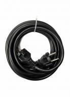 Подовжувач Euroelectric з 2-ма вилками із заземленням чорний 5 м EXT-2P-3x2.5-G-5M