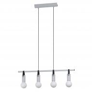 ВИТРИНА! Светильник подвесной Eglo APRICALE 4x60 Вт /E27 серый 98282