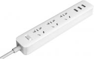 Подовжувач з вимикачем Xiaomi 1.8 м білий Mi Power Strip (3 розетки 3 USB)