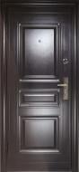 Двері вхідні Y1S36C50 2 замка темно-коричневий 2050x960 мм ліві