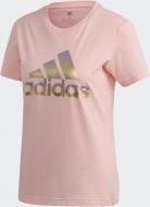 Футболка Adidas W MHG BOSFoil T FJ5013 р.S розовый