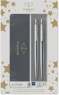 Набор ручек Parker Jotter Stainless Steel CT BP+PCL 16 172b23 (шариковая + карандаш)