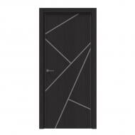 Дверное полотно IN WOOD ET-11 ПГ с черным молдингом и кромкой 600 мм лиственница горная