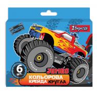 Крейда кольорова JUMBO Monster Truck 6 шт. 400451 1 вересня