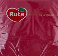 Салфетки столовые Ruta 33х33 см бордовый 17 шт.