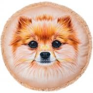 Подушка декоративная Собака Шпиц 35x35 см бежевый Stip Подушка декоративная Собака Шпиц 35x35 см бежевый Stip