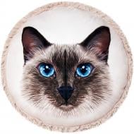 Подушка декоративная Кошка Сиамская 35x35 см светло-серый Stip Подушка декоративная Кошка Сиамская 35x35 см светло-серый Stip