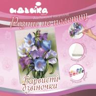 Холст с контуром Красочные колокольчики Идейка