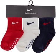Носки Nike CORE SWOOSH GRIPPER NN0053-U10 р.12 красный/белый/синий 6 шт.