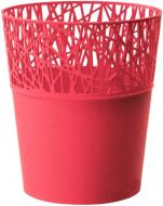 Кашпо пластикове Prosperplast City круглий 1,4 л малиновий (78991-207)