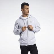Джемпер Reebok CL F VECTOR FULLZIP FK2676 р. S светло-серый
