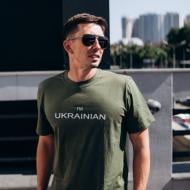 Футболка LOGOS с белой надписью Ukrainian 04-09-00-0023 р.2XL хаки