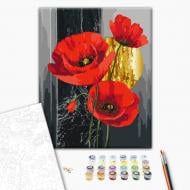 Картина за номерами Червоні маки 40х50 см Brushme