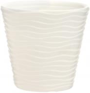 Горщик пластиковий Prosperplast Wawe круглий 26 л білий (71064-449)