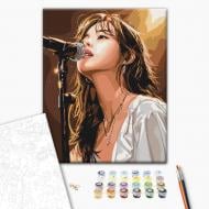 Картина за номерами K-pop співачка 40х50 см Brushme Картина за номерами K-pop співачка 40х50 см Brushme