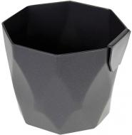 Горщик пластиковий Prosperplast Rocka круглий 1.75 л (70993-426) графітовий Горщик пластиковий Prosperplast Rocka круглий 1.75 л (70993-426) графітовий