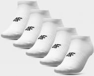 Носки 4F SOCKS CAS M055 (5pack) 4FAW22USOCM055-10S р.43-46 белый 5 шт.