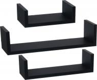 Комплект полок Нанси черный