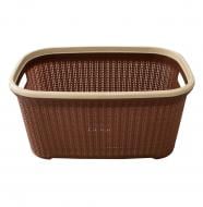 Корзина для белья Stars Plast 28 л коричневый