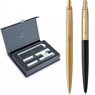 Набір ручок кулькових Parker Jotter XL Monochrome Gold GT BP Matt Black & Gold GT BP (2 кулькові ручки) 13 002b24