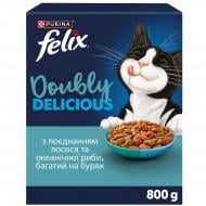 Корм сухой для котов FELIX by Purina Doubly Delicious с лососем, океанической рыбой и свеклой 800 г Корм сухой для котов FELIX by Purina Doubly Delicious с лососем, океанической рыбой и свеклой 800 г