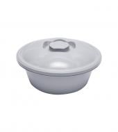 Миска Stars Plast круглая с крышкой серая 7 л Миска Stars Plast круглая с крышкой серая 7 л