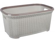 Корзина для белья Stars Plast 28 л бежевый Корзина для белья Stars Plast 28 л бежевый