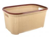 Корзина для белья Stars Plast 35 л бежевый Корзина для белья Stars Plast 35 л бежевый