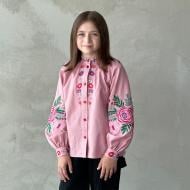 Вышиванка для девочек Эдельвика р.140 розовый 241-25/00