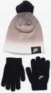 Комплект шапка+рукавички Nike Nan Gradient Beanie Glove Set р.4-7 8A2940-K25 біло-чорний