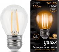 Лампа світлодіодна Gauss Black Filament 105802107 G45 7 Вт E27 2700 К 220 В прозора Лампа світлодіодна Gauss Black Filament 105802107 G45 7 Вт E27 2700 К 220 В прозора