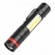 Фонарик Quantum QM-FL1030 Assistant 3W LED+COB USB с функцией Power Bank черный