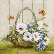 Картина по номерам Корзинка счастья Идейка