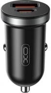 Автомобільний зарядний пристрій Xo CC56 Mini 1xUSB-A/1xUSB-C/30W Car Charger Black (CC56_BLACK)