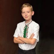 Вышиванка для мальчиков Эдельвика 243-25/09 р.104 белый 243-25/09