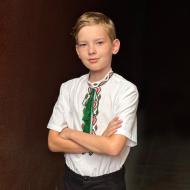 Вышиванка для мальчиков Эдельвика 243-25/09 р.134 белый 243-25/09