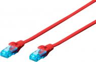 Патч-корд Digitus UTP Cat.5e (DK-1512-005/R) 0,5 м красный