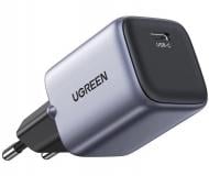 Сетевое зарядное устройство UGREEN CD319 Nexode Mini 30W PD GaN Gray