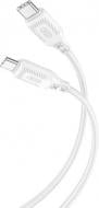 Кабель Xo Braided Type-C to Type-C 60W 1 м белый (NBQ236B_White)