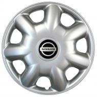 Колпак для колес SJS Nissan 218 R14" 4 шт. серебряный