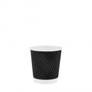 Стакан 110 мл 35 шт. чорний/хвиля 110 мл 35 шт.