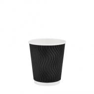 Стакан 175 мл 30 шт. черный/волна 175 мл 30 шт.