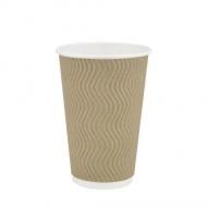 Стакан 350 мл 25 шт. бурый/волна 350 мл 25 шт.